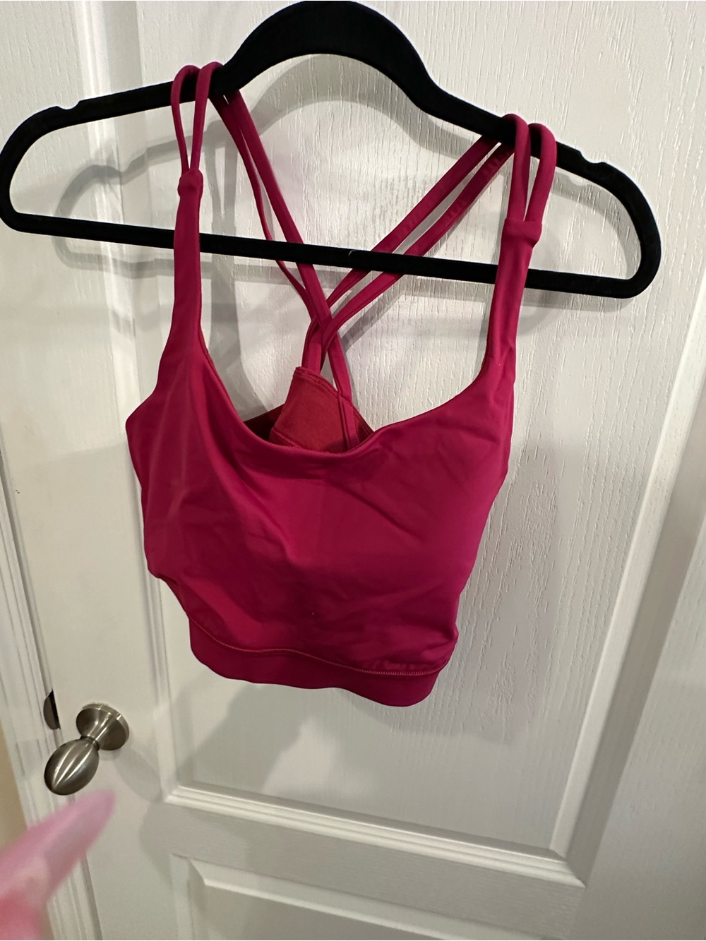 lululemon athletica Strappy Sports Bra Top - Fuchsia